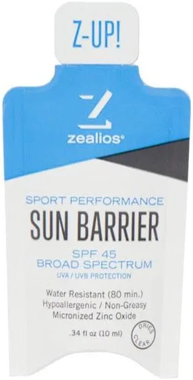 Zealios Sun Barrier SPF 45 Broad Spectrum Single Use