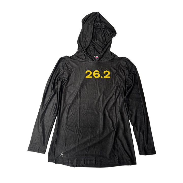 Black 26.2 Boston Hoodie