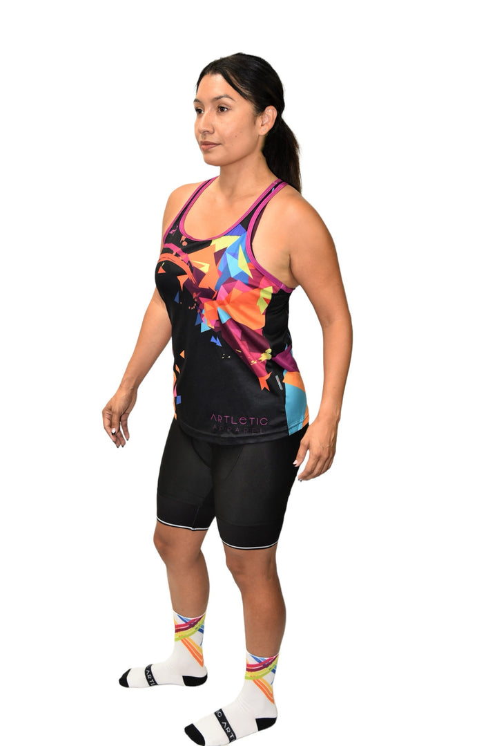 Women's Coolmax Racer-Back Confetti Singlet